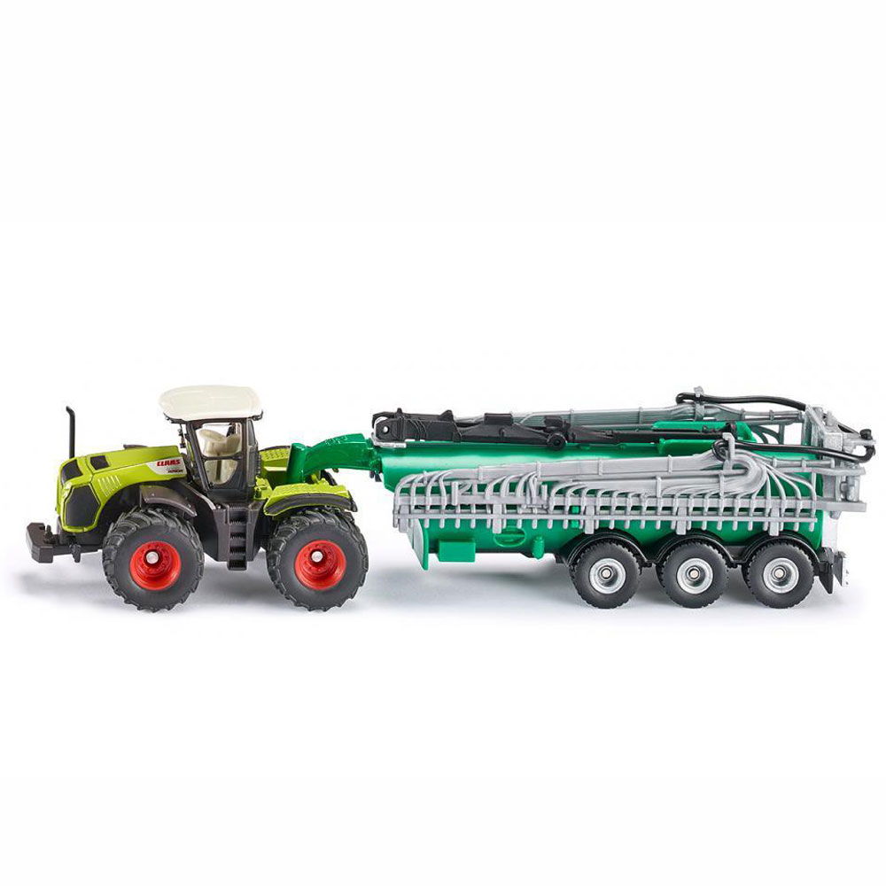 Трактор Claas Xerion с вакуумным танкером  